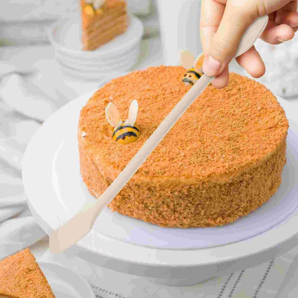 4Pcs Heat Resistant Jam Scraper Double-Headed Butter Spreader Silicone Spatula Set  Jar