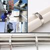 20-100PCS Heavy Duty Self-Locking Metal Cable Ties, Multi-Purpose Stainless Steel Zip Straps Fastening Rings for Exhaust Wrap & Cable Organizer