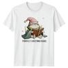 Christmas Reads Cat Holiday Unisexs TShirt Unisexs Tee Graphic Unisex Top