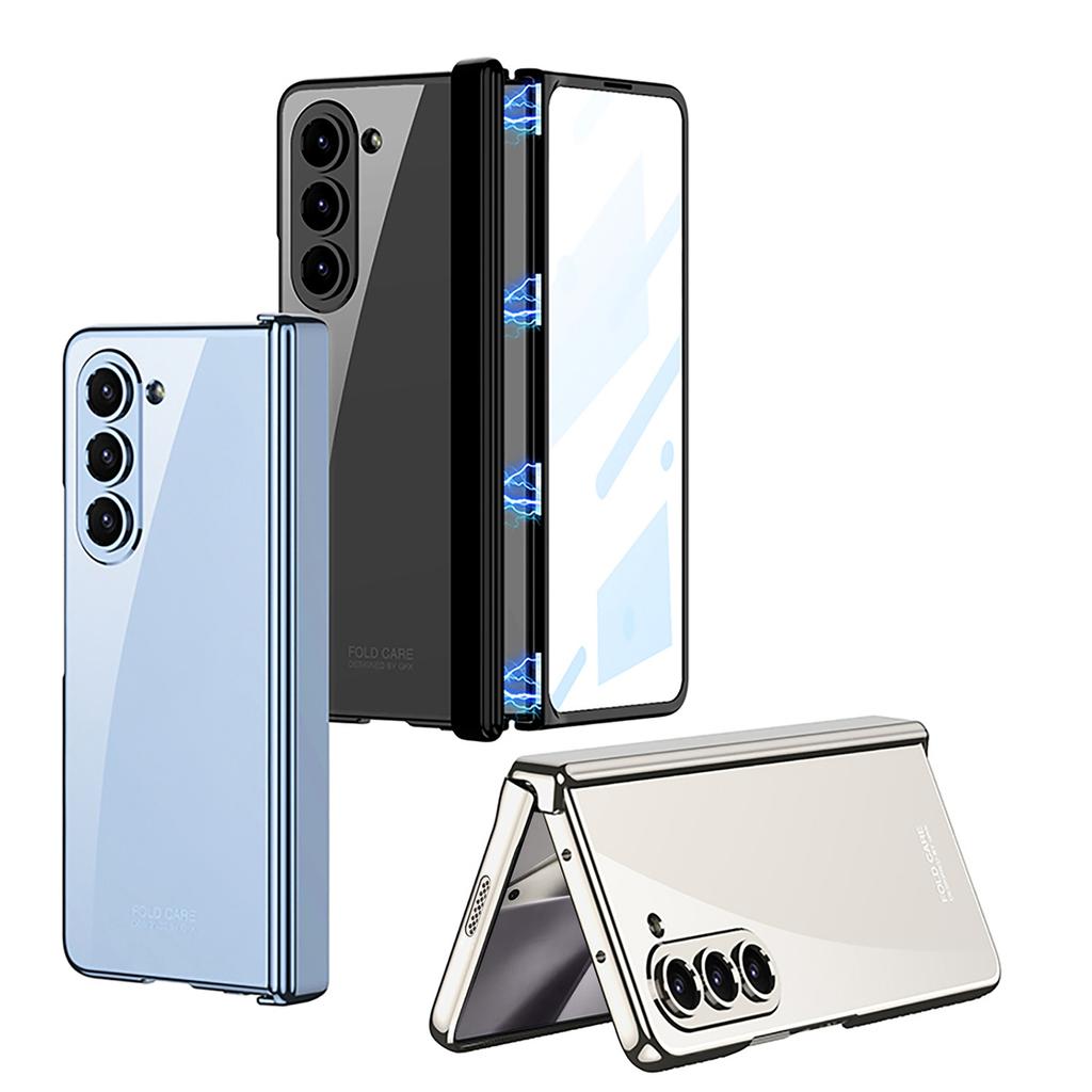 Samsung Fold6 Mobile Phone Case Folding Screen Film Magnetic Absorption Axis Phantom Transparent 5G Anti Fall Ultra Thin Fashion