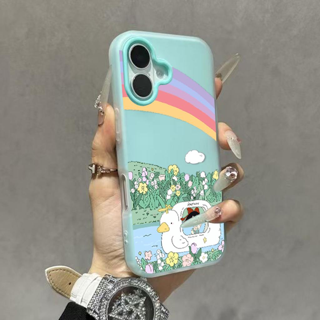 High-end for Apple 16promax Jelly Two-in-one Mobile Phone Case Cute Cartoon Mobile Phone Case 15pm for Apple Shell Ins