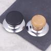2*Universal Pot Lib Knobs Caps Wooden Heat-Resistant Cooking Pan Lid Covers Replacement Lifting Handle Kitchen Cookware Handgrip