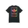 adidas Originals Kleeblatt Vintage T-Shirt mit Farbverlaufslogo Herren Oberteile Schwarz ED6917