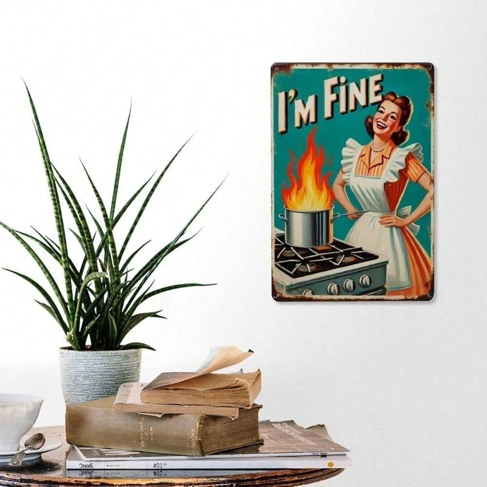 Vintage Metallblechschild 8x12 Zoll Wanddekoration Retro-Poster für Bar Garage