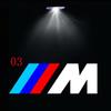 For BMW M 2pcs For BMW Welcome Light Car Door Logo Projector Lamps E90 E91 F20 E92 E93 E60 E61 F10 F07 E63 E64 F12 F13 F30 E87 F20