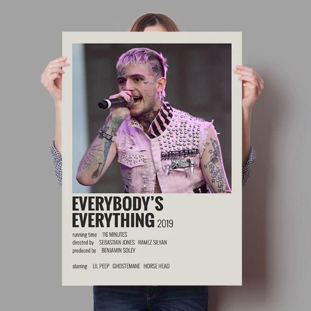 Lil Peep Hip Hop Umělec Kovový Plechový Značka pro Pokoj Mladistvých Hudební Prostor Dekor