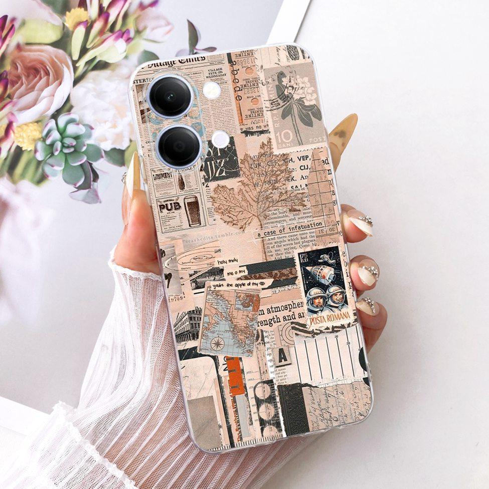 Transparent Casing For Vivo Y05 Cover Luxury Cute Cat Fashion Butterfly Cool Painted Funda For Y05 Vivo Phone Case