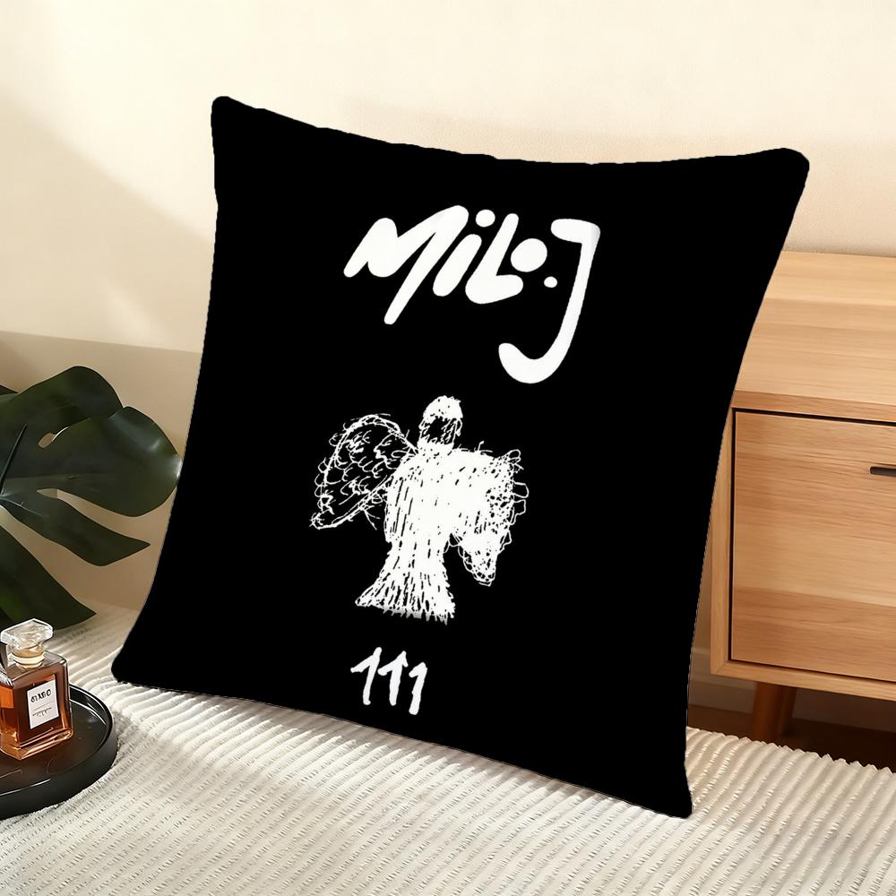 Argentinian M-Milo J Rapper Cushion Cover Soft Short Plush Pillow Cover Smooth Cozy Texture Aesthetic Cushion Case Home Decor