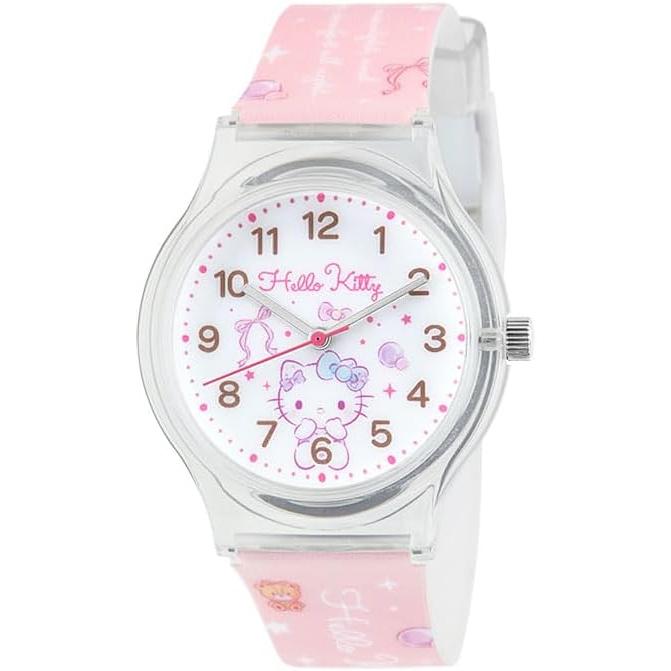 [Sun Flame Co., Ltd.] Часы J-Axis Sanrio Hello Kitty Пластиковый корпус Часы CR2C0007-KT Женские Розовый Фиолетовый