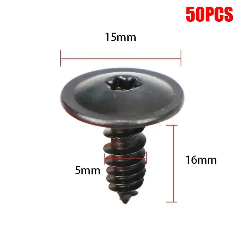 30/50pcs Cover Engine For Fit VW Arch Undertray A1 A3 A4L Q3 Q5 Q7 N90974701 Splashguard Allen Wheel Screw Home Accessory