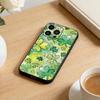 Lucky-Four-leaf Clover Phone Case For iPhone 17 16 15 14 13 12 Max Plus Silicone Black Cover