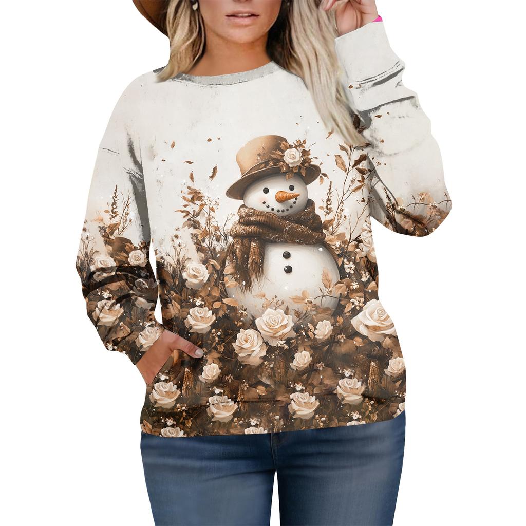 Christmas Sweatshirts For Women Sweater Cute Shirt Fall Pullover Top