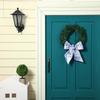 2 Pcs Wreath Sash for Front Door Reversible Chinoiserie Wreath Sash Accessories Decor for Monogram Garland Ribbon Porch Indoor Outdoor Home Party