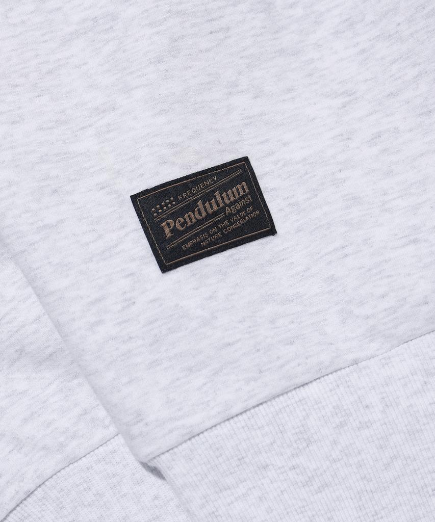Pendulum Back Logo Two-Way Zip-Up Hoodie Lq1Ju036_Light Grey