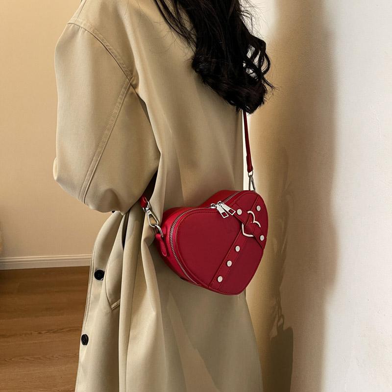 Luxury Designer Women's Crossbody Bags For Women Punk Leather Shoulder Bags Female Rivet Purses Fashion Handbags