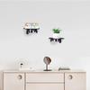 2Pcs Wall Mount Storage Shelf Strong Load-bearing Simple Installation Wall Floating Shelf Organizer Display Rack