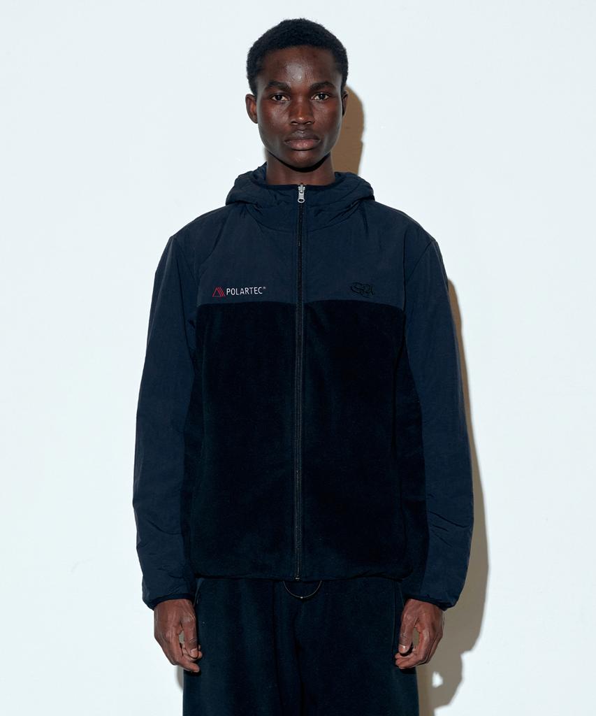 Sculptor Polartec® Reversible Zip-Up Hoodie Black