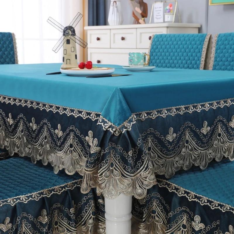 Темпераментная кружевная кромка с хлопковой скатертью — фото 7