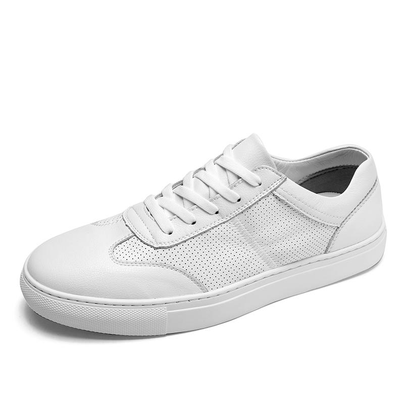 

Новейшие кожаные шнурованные мужские повседневные туфли, сшитые вручную белые мужские туфли, обувь для скейтборда и тенниса, мужские кроссовки, модная парусиновая обувь 44