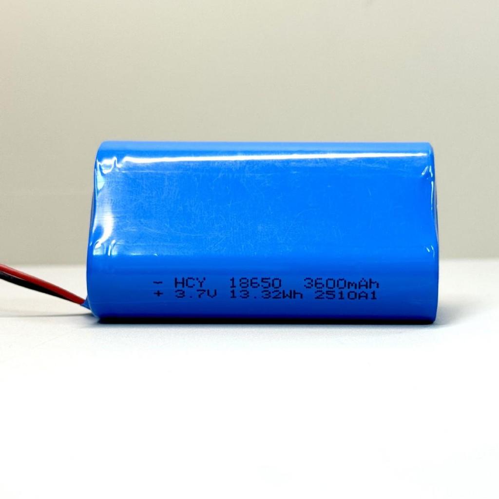 18650 High-Capacity 3.7V Lithium Power Bank Battery with Wires