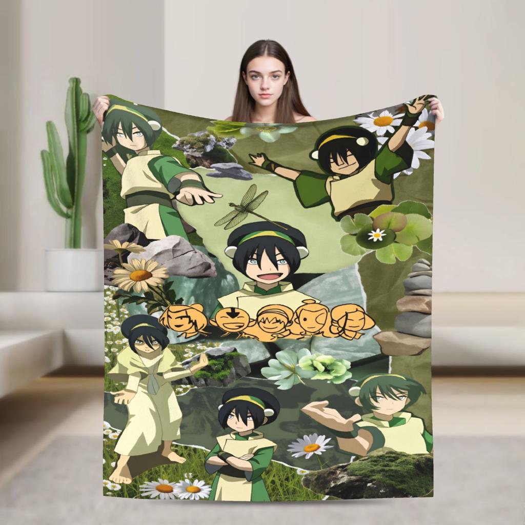 Anime Avatare Avatar - Der Herr der Elemente Plüschdecke Kinder Flanell Überwurfdecke für Sofa Sessel Super Warm Qualität Bettüberwurf