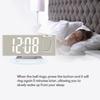 Digital Clock Temperature Display with Projection and Mirror Alarm Clock for Bedroom Easy to Set with Projection