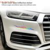 Y4UA Reflective Flame Car Decals Stickers for Scratch Hiding Increased Safety 1 Pair