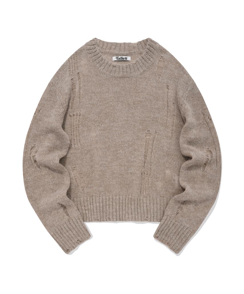 Palet Grunge Sheer Knit Beige