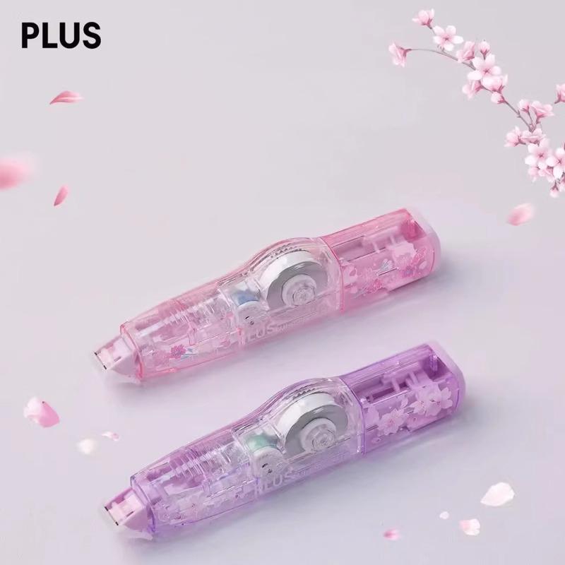 Japan Plus Kersenhout Beperkte Editie Transparante Correctietape (1 stuk Correctietape+3 stuks Navulling)