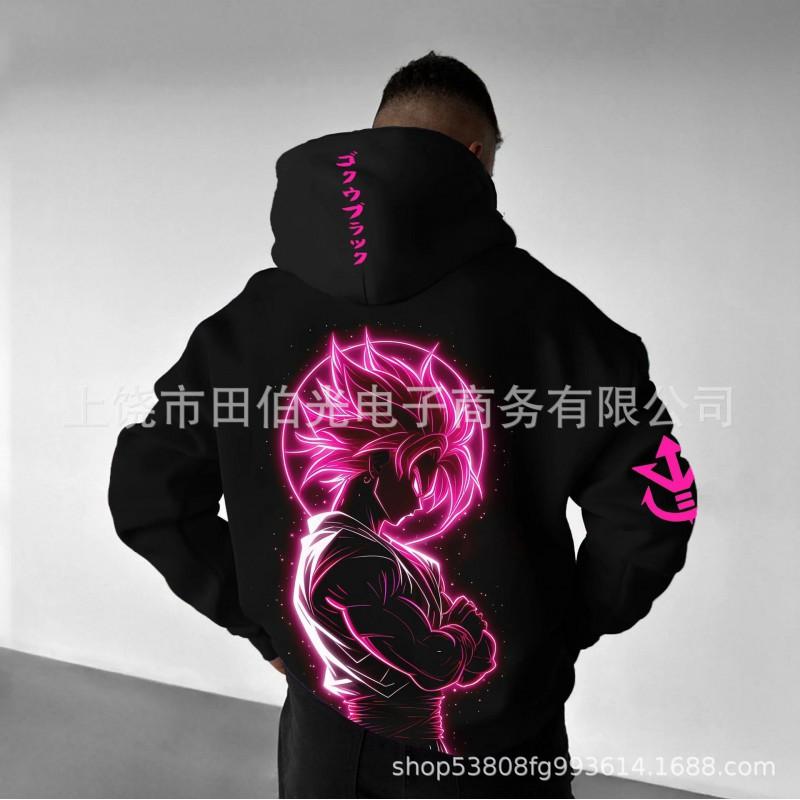 Dragon Ball Z Goku 3D Digital Print Hoodie Men Loose Fit Casual Sweatshirt