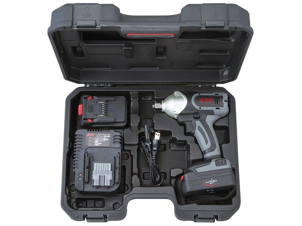 Kyoto Tool 18V Cordless Rechargeable Electric Torque Limit Impact Wrench Set JTAE411A (KTC) 12.7SQ 2.0Ah
