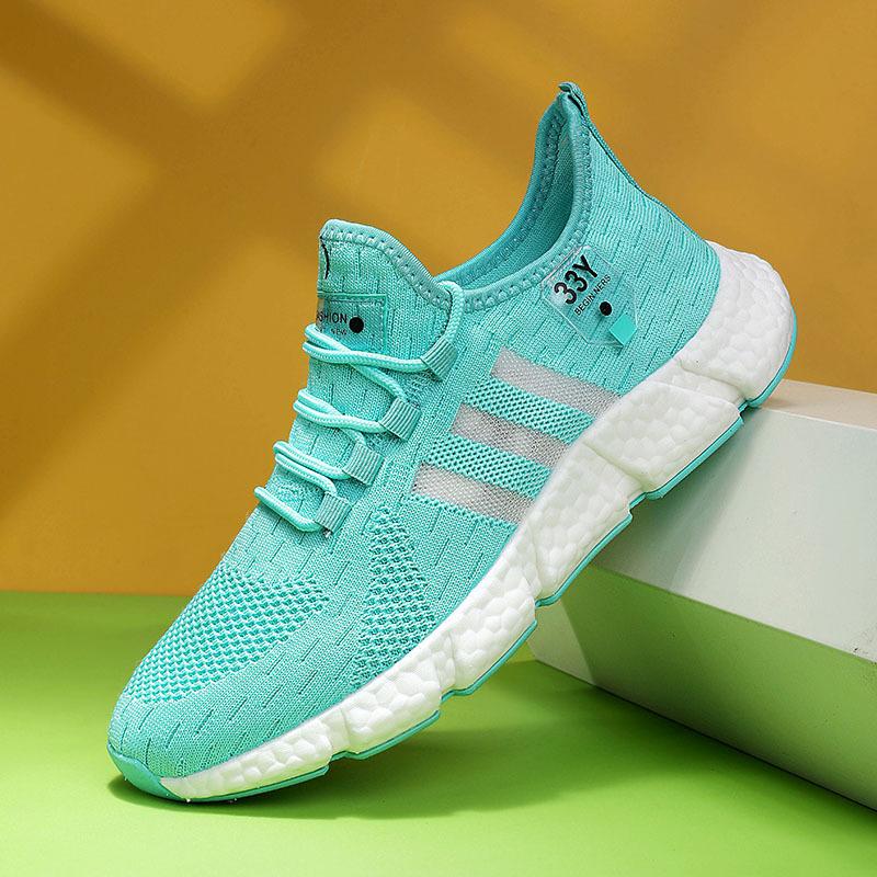 Velká velikost vysoce elastické prodyšné běžecké boty pánské popcornová podrážka pár sportovní a volnočasové boty trendy boty Jinjiang studené lepené boty