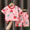 2pcs/set Children's Sets Kids Clothes Boys Girls CartoonT-shirt + Shorts Summer Cotton Short Sleeve Baby Children Clothing Toddler Suit