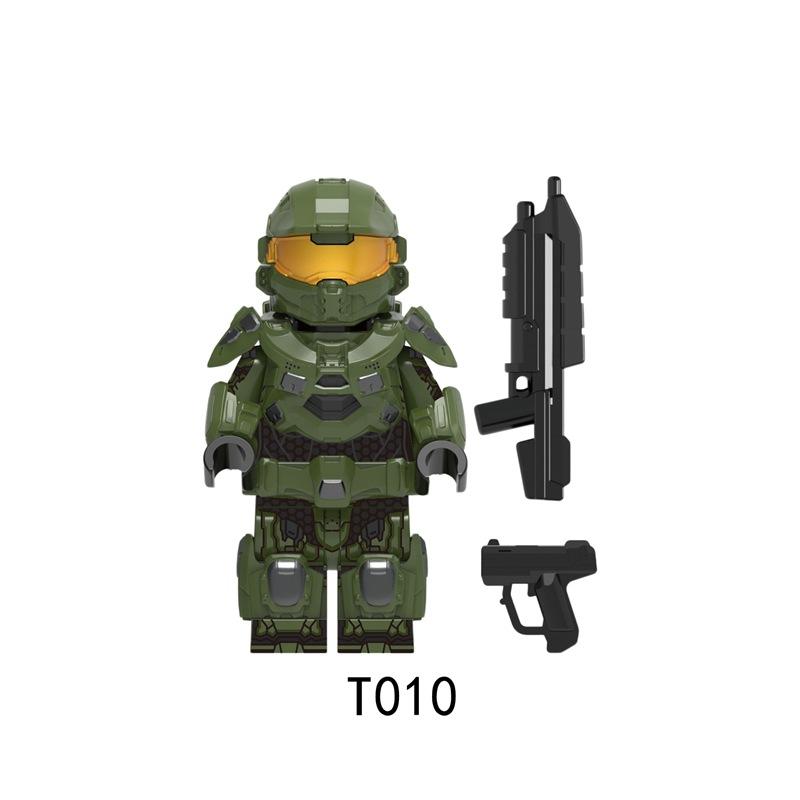 T009-T011 Sci-Fi Soldier Building Blocks Minifigures, Military Action Figures With Weapons, Kids Assemble Bricks Toys Boys Gift
