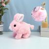Plush Electronic Bunny Robot Toy Electric Rabbit Walking Jumping Shake Ears Children Birthday Christmas Gift Play Toy For Kids