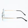 What Say Circle Gold Frame Sunglasses with Colored 14 Trendy UV400 for Men and Includes Soft and Hard Cases Lenses, Colors, Protection, Women, (Light