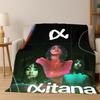 Cute Aitana Spanish Singer Flannel Blanket Soft Warm Blanket Throw Blanket for Bedroom Living Room Bed Travel Picnic Gift Kids