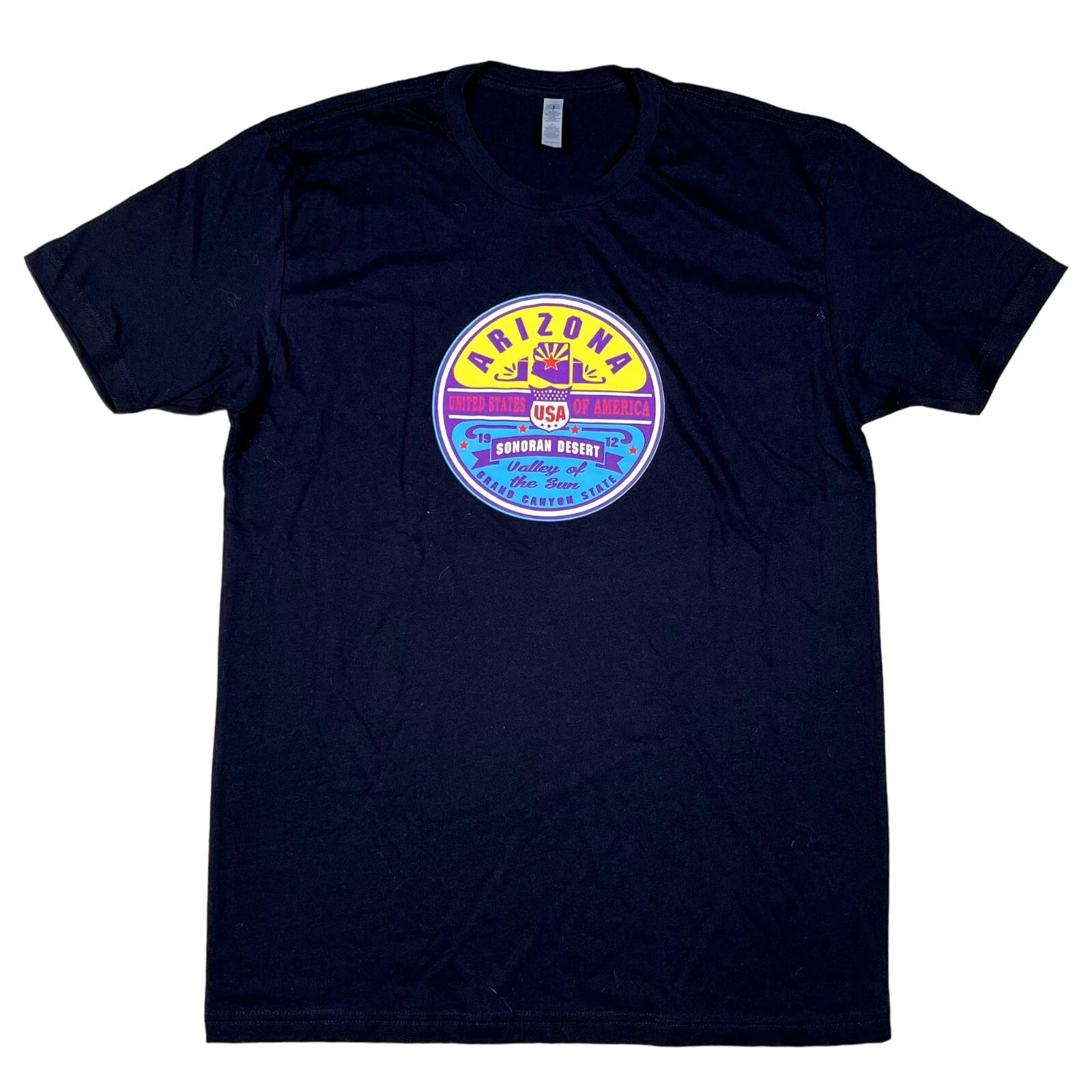 

Arizona Sonora Desert Grand Canyon 100% Cotton Black T-Shirt Size Large 2XL