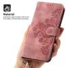 Skin-touch Leather Phone Case for Motorola Moto G Play (2023) 4G Imprinted Flower Wallet Stand Cover with Strap