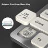 Ultra-Thin Portable Silent Dual-Mode Keyboard, Wireless Bluetooth External Office Keyboard, White