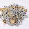 10pcs Random Mix Crystal Butterfly Charms Pendant for Jewelry Making Necklace Earrings Bracelet DIY Handmade Accessories