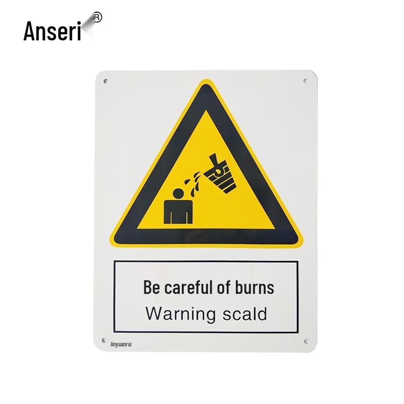 Burn Hazard Warning Safety Sign 40x50cm