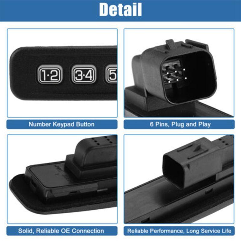 Durable-For Ford Lincoln F250 F350 F450 F550 Left Driver Door Keyless Entry Number Keypad Password Lock Switch 8L8Z14A626AA
