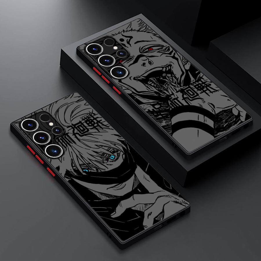 Japanese Cool Anime Case for Samsung Galaxy S24 Plus Note 20 Ultra 10+ S22 S25 Ultra S23 FE S20 FE S21 S26 Funda Back Phone