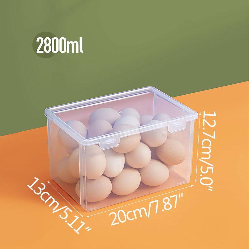 Kitchen Supplies Refrigerator Storage Box Egg Plastic Container Vegetable Fruit Food Storage Containers Fridge Organizers Boxes