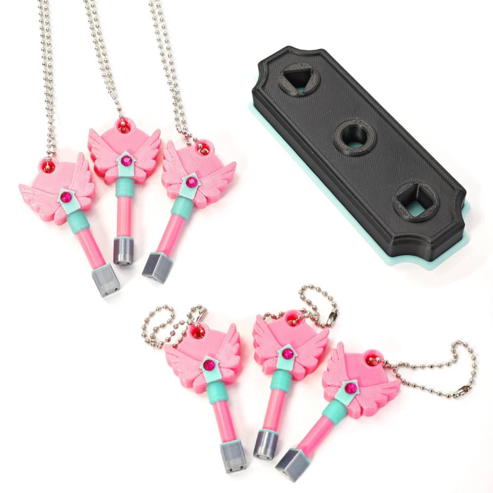 Korean Traditional Game Season 3 Props Keychain Necklace Pendant & Knife Game Props for Family Squids Parties Gifts