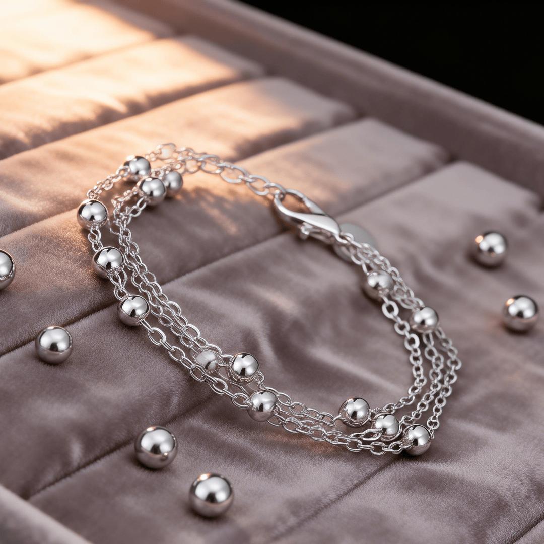 

Versatile Jewelry 925 Sterling silver unique Tassel beads Bracelets for women Fashion Designer Party Wedding Accessories Gifts 20CM 8 inches