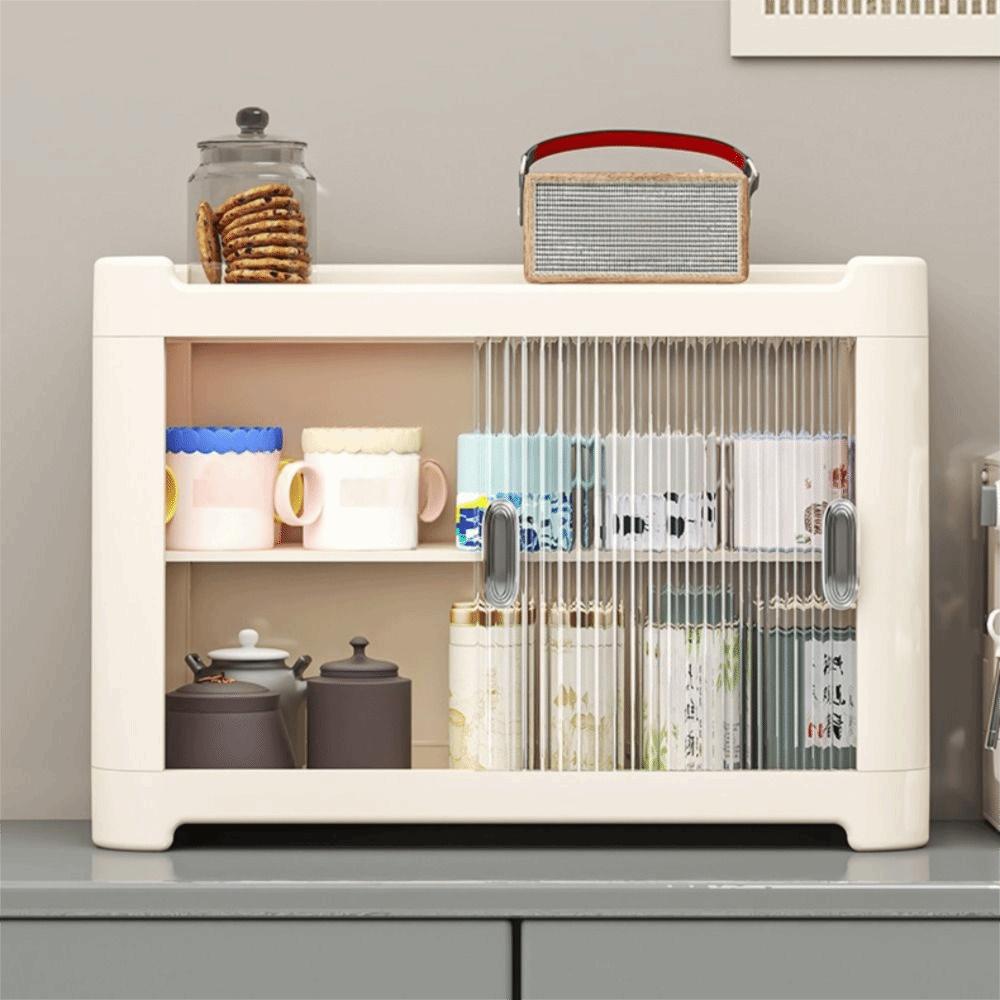 Dust-Proof Cup Storage Box Space Saving Kitchen Organizer Light Luxury Water Cup Holder  Kitchen
