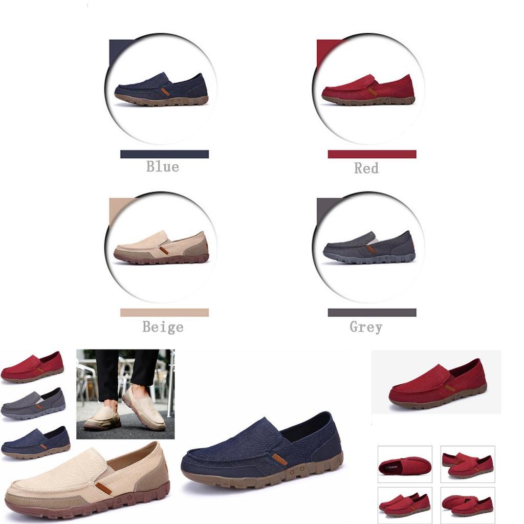 Elegant Men's Casual Canvas Shoes With Breathable And Comfortable Design