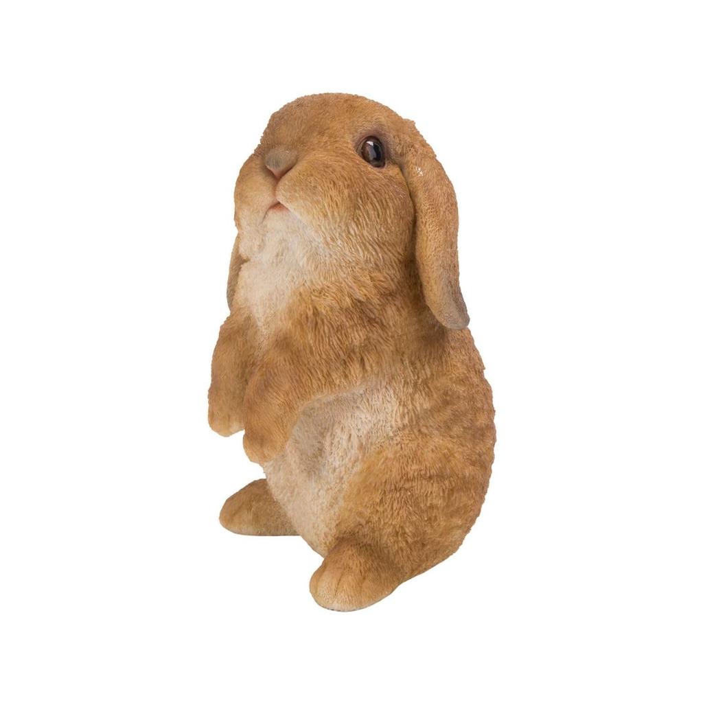 Ubia Standing American Fuzzy Lop (Brown) 11 x 10 x 16.7 cm Doll Figurine Ornament Animal Garden Decor Rabbit H16303